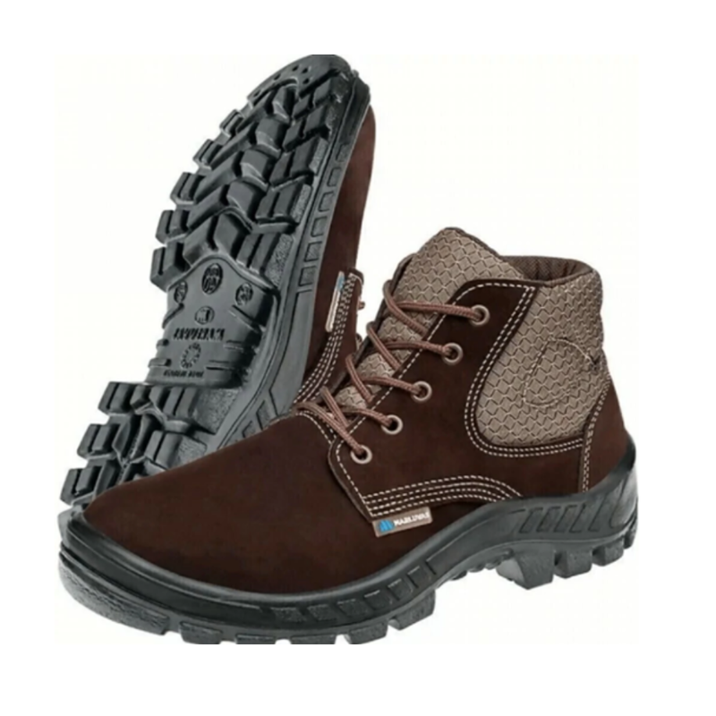 Botina Nobuck Trekking Café c/ Biqueira 46 PVC Marluvas