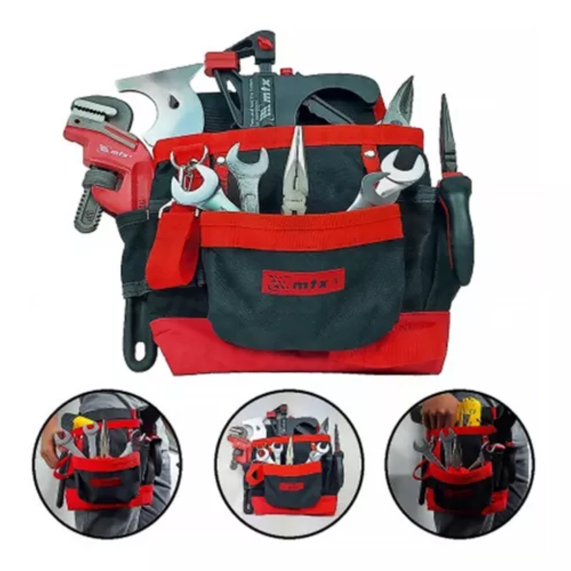 Cinto Porta Ferramentas 8 Bolsos MTX - Organização e Praticidade